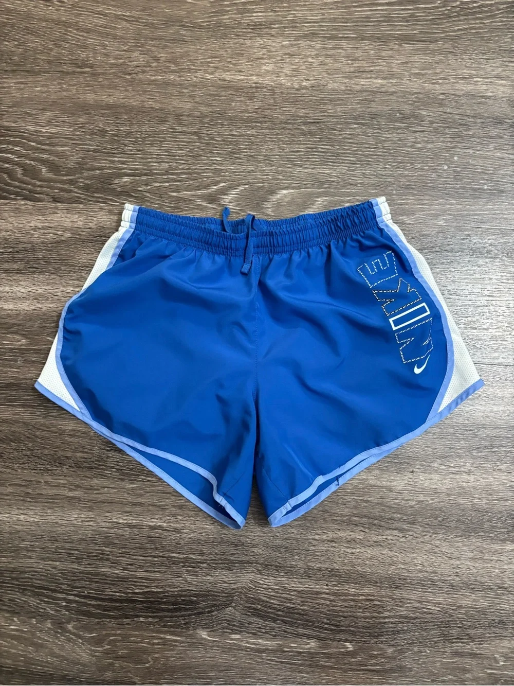 Nike Royal Blue Girl’s Athletic Shorts with White Trim